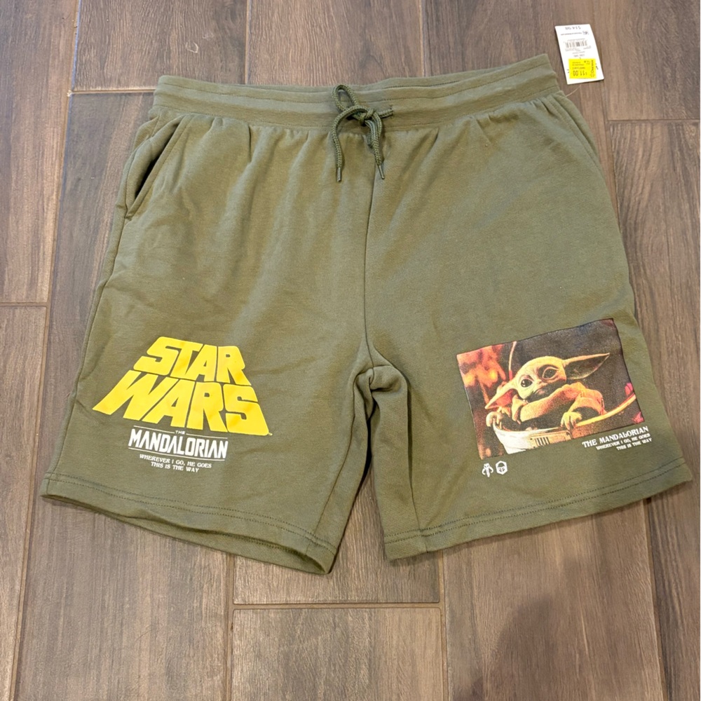 Star Wars Olive Green Athletic Shorts
